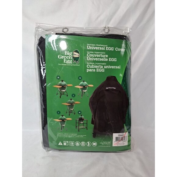 Big Green Egg Black Universal EGG Grill Cover (Fits XL / Large EGG Nest) NEW!